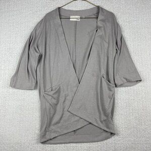 ARITZIA WILFRED FREE Zlata Open Cardigan Sweater in Light Gray Wom Sz XXS READ*